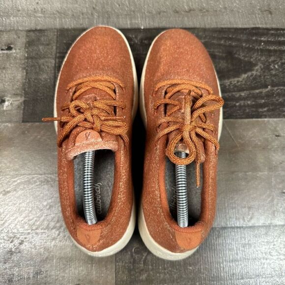 Allbirds Women’s Size 10 Wool Runner Athletic Shoes Rust Orange Comfort Sneakers - Picture 5 of 9